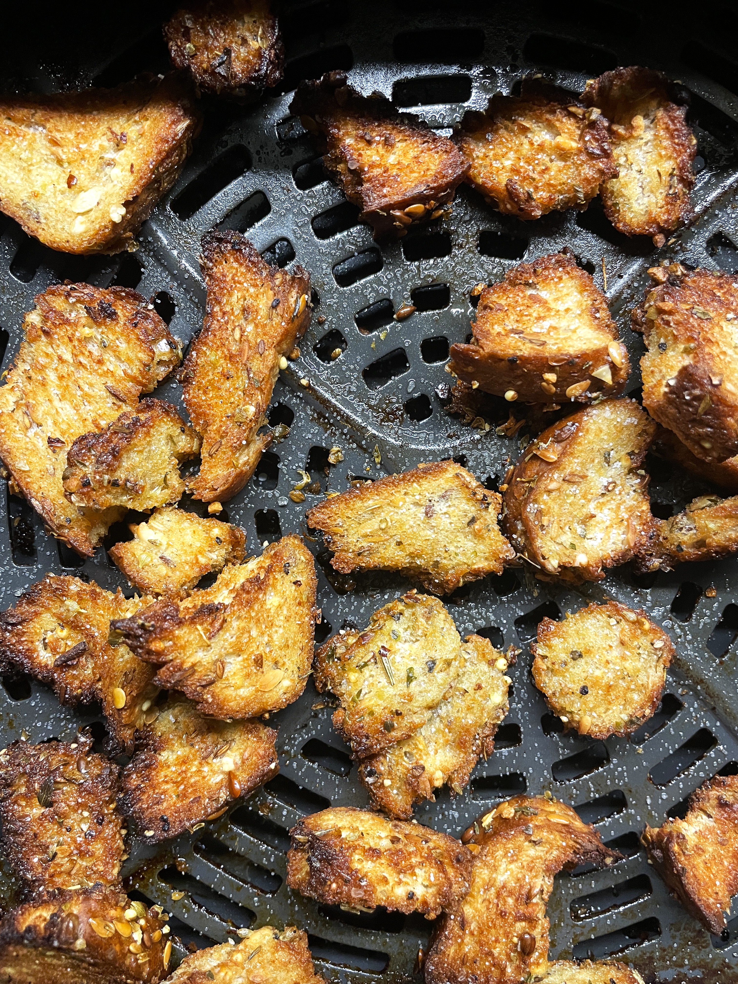 Air fryer croutons