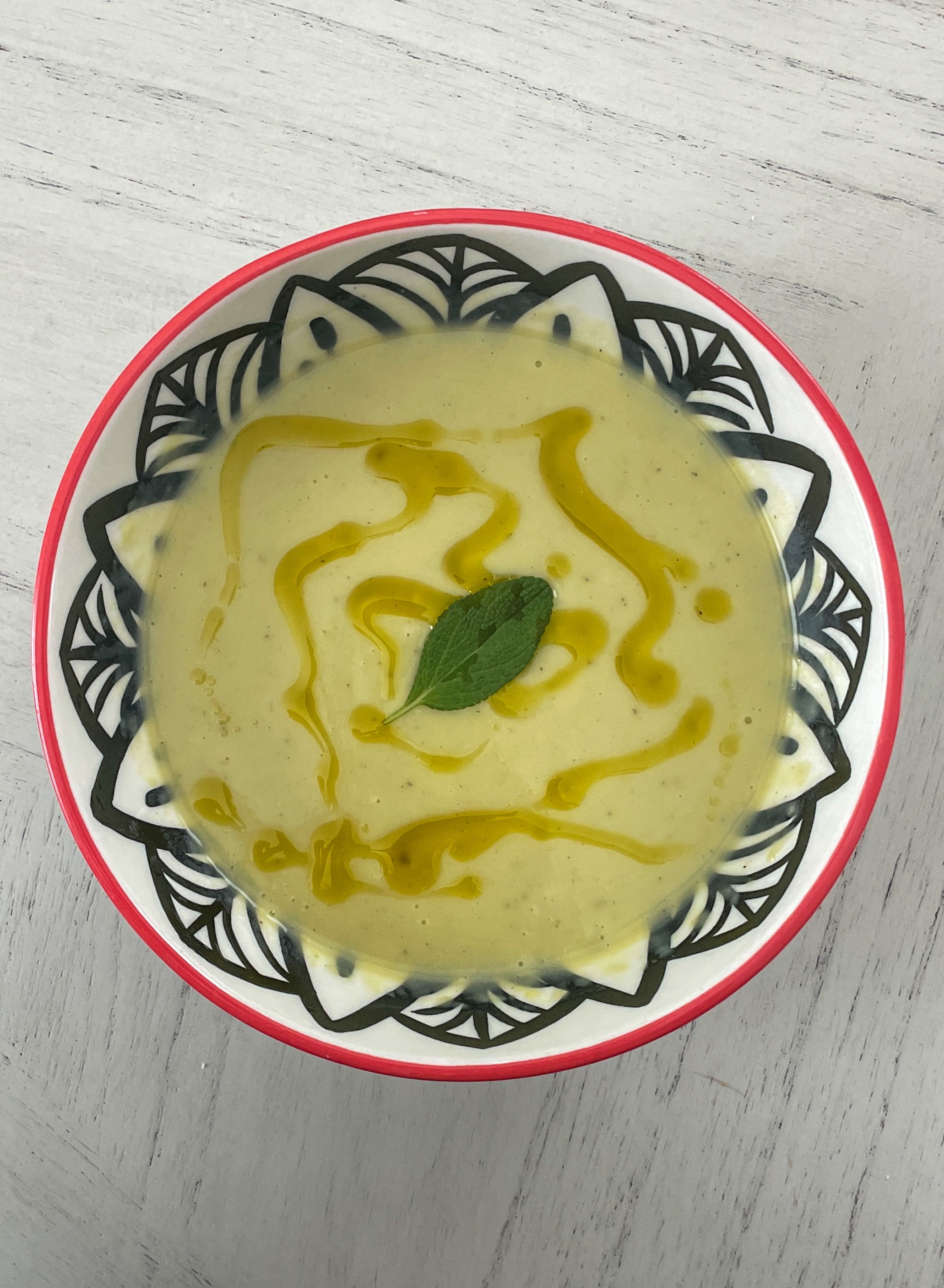 Creamy Leek Potato Sage Soup